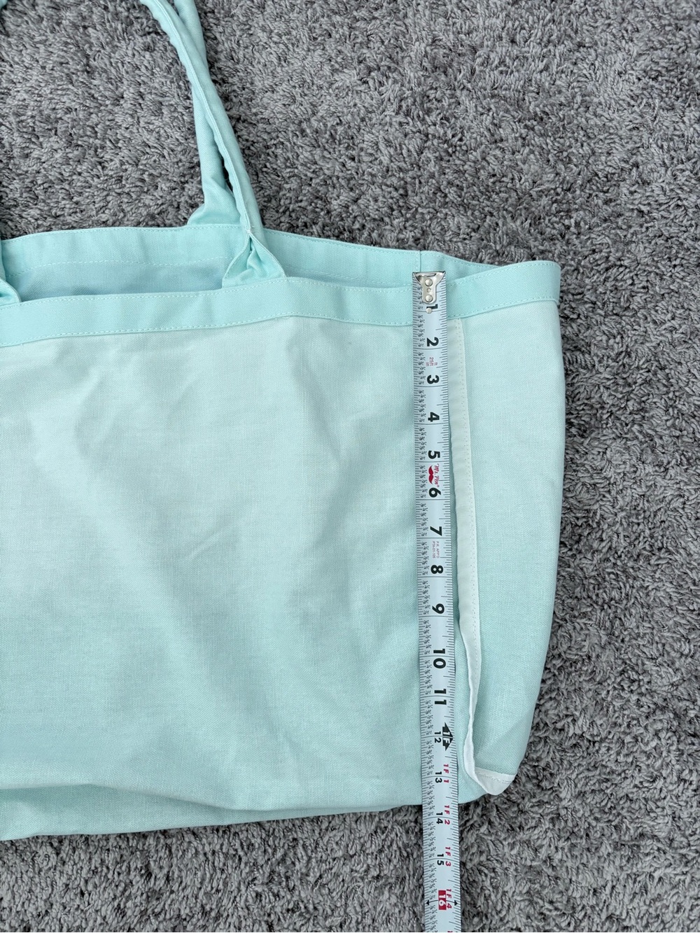 Athleta Teal Ombre Canvas Tote - Picture 7 of 8